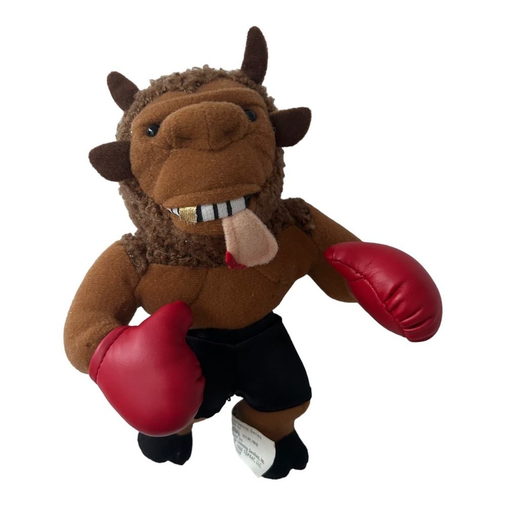 1997 InFamous‎ Meanies Mike Tyson Bison Stuffed Toy w/ Original Tag Idea Factory